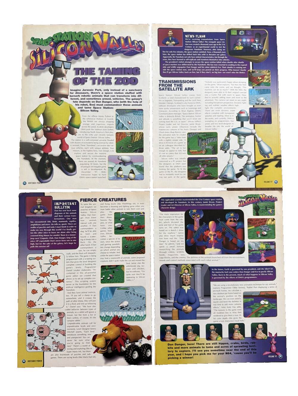 Space Station Silicon Valley Nintendo 64 Print Ad Promo Art Video Game Preview